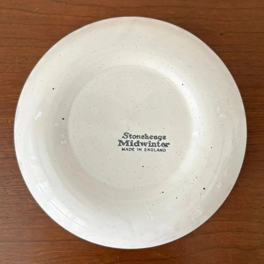 Stonehenge Midwinter Creation Vintage Flat Cup & Saucer 4 Sets